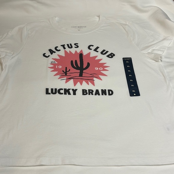 Lucky Brand T-shirt with with cactus print - Picture 1 of 3
